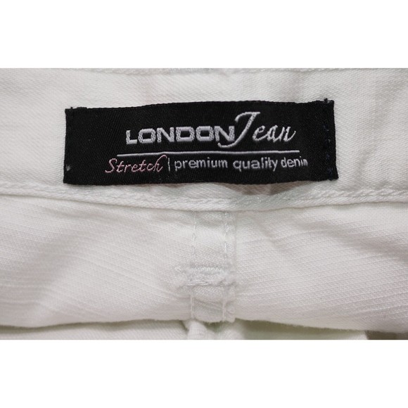 Victoria Secret London Jean Stretch Premium Quality Denim Capris Size 8 - Picture 7 of 8